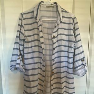 Viola Borghi Oversized Striped Button Up
